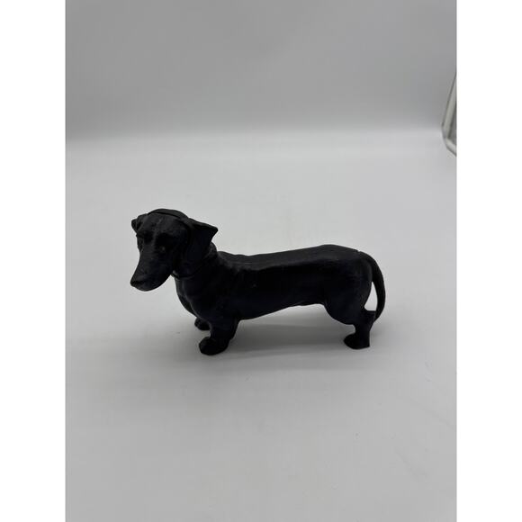 Cast Iron Daschund Weiner Dog Piggy Bank 7" x 5" - Picture 1 of 3